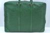 Authentic Louis Vuitton Epi Porte Documents Voyage Briefcase M54474 Green  L0180
