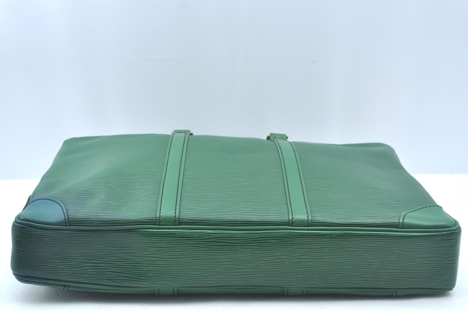 Authentic Louis Vuitton Epi Porte Documents Voyage Briefcase M54474 Green  L0180