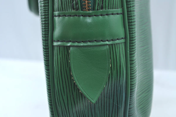 Authentic Louis Vuitton Epi Porte Documents Voyage Briefcase M54474 Green  L0180