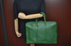 Authentic Louis Vuitton Epi Porte Documents Voyage Briefcase M54474 Green  L0180