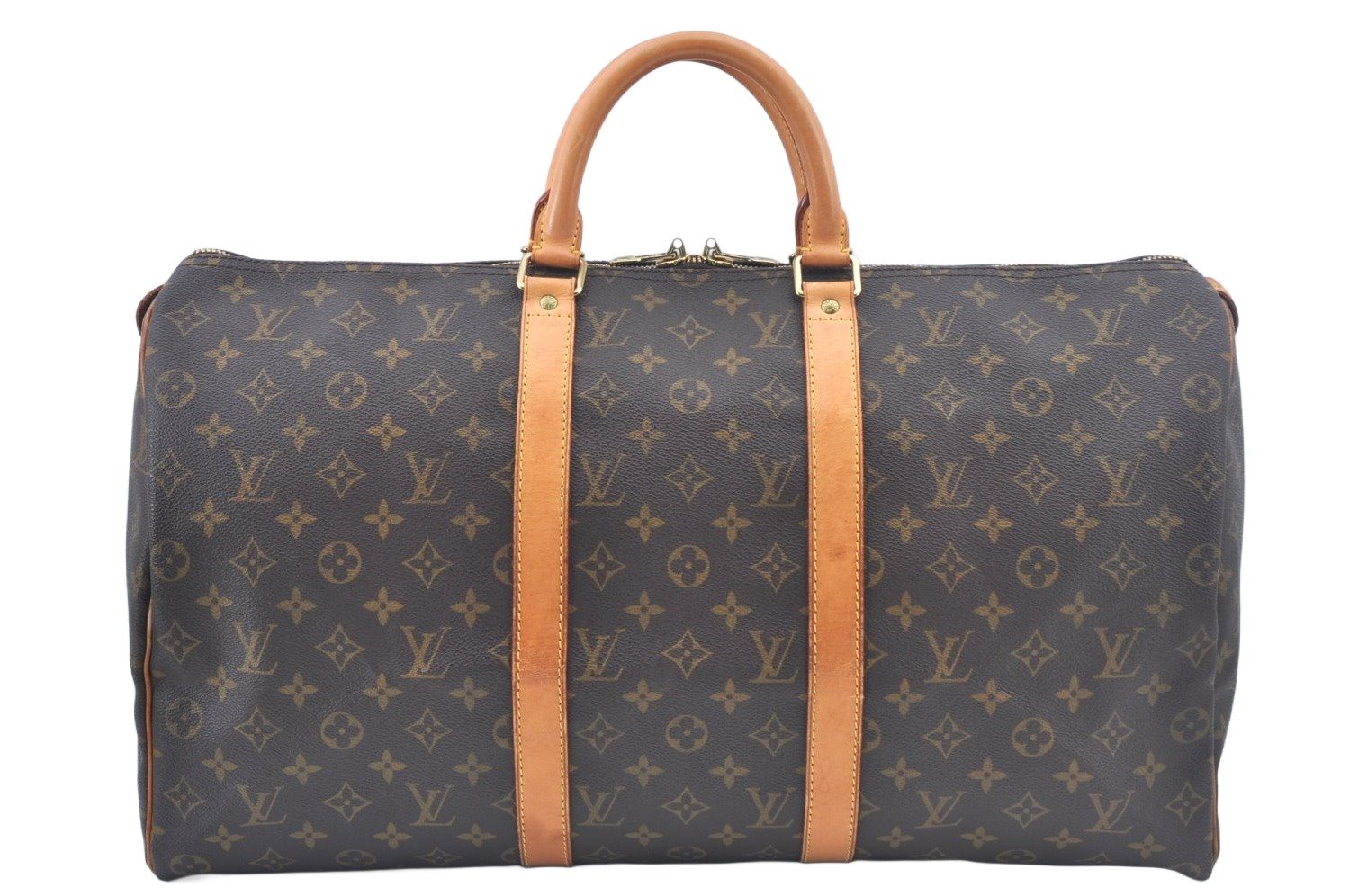 Authentic Louis Vuitton Monogram Keepall 50 Travel Boston Bag M41426 LV L0181