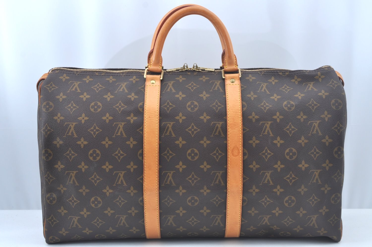 Authentic Louis Vuitton Monogram Keepall 50 Travel Boston Bag M41426 LV L0181