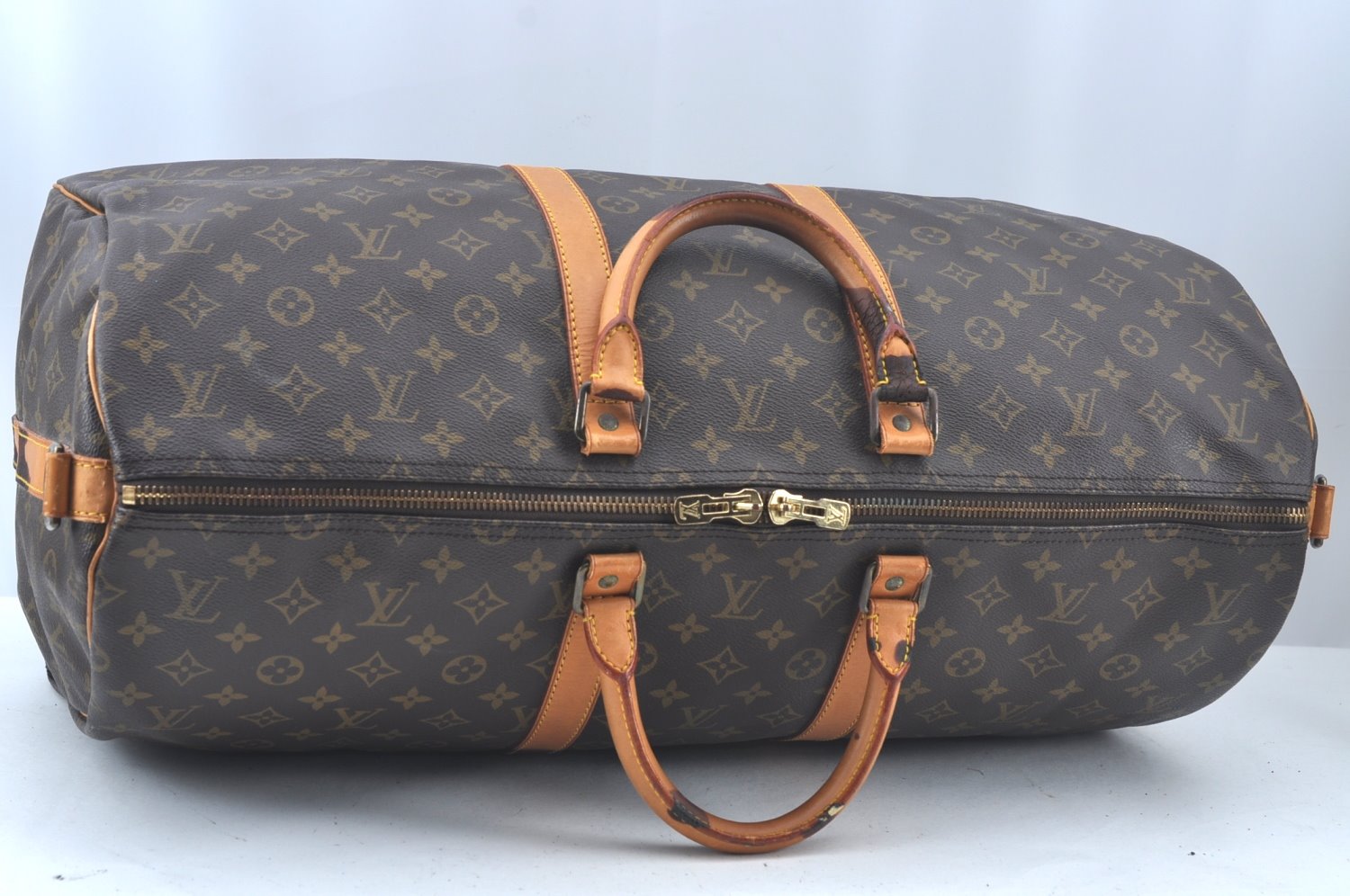 Authentic Louis Vuitton Monogram Keepall Bandouliere 55 M41414 Boston Bag L0182