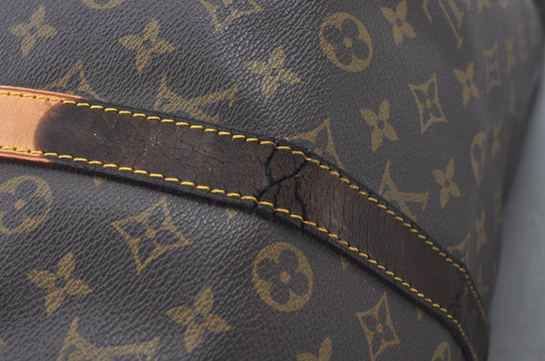 Authentic Louis Vuitton Monogram Keepall Bandouliere 55 M41414 Boston Bag L0182