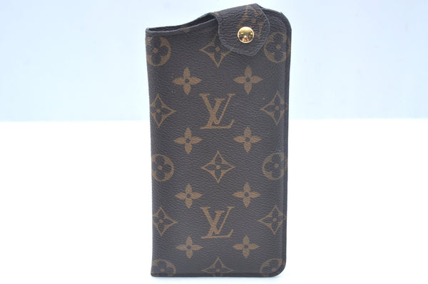 Authentic Louis Vuitton Monogram Etui Lunettes MM Glasses Case M66544 LV L0183