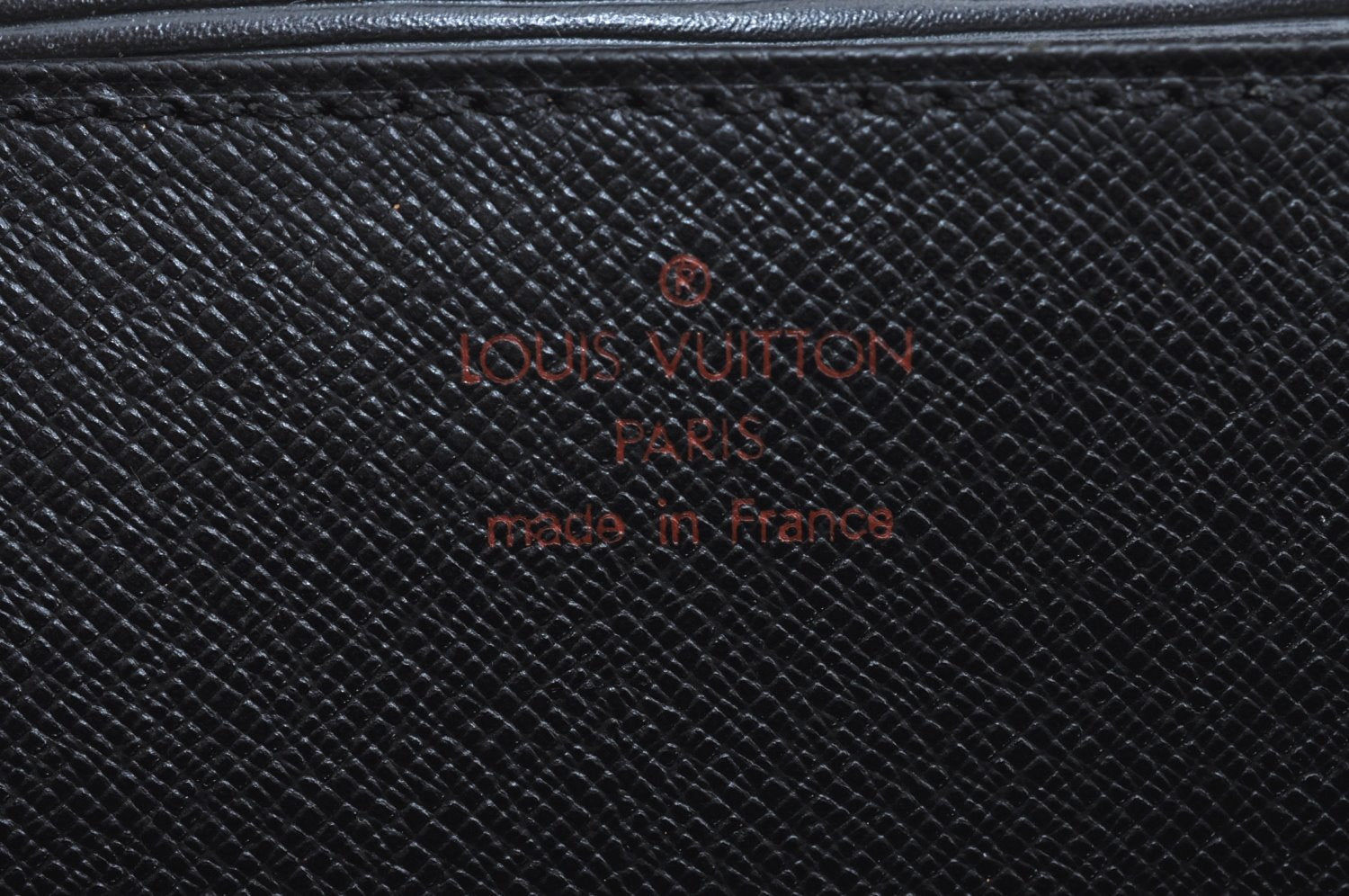 Authentic Louis Vuitton Epi Serviette Fermoir Briefcase M54352 Black LV L0185