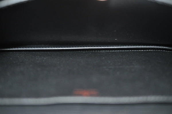 Authentic Louis Vuitton Epi Serviette Fermoir Briefcase M54352 Black LV L0185