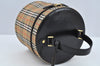 Authentic Burberrys Nova Check Shoulder Cross Body Bag Canvas Beige L0187