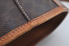 Authentic CELINE Macadam Blason Pattern Hand Bag Canvas Leather Brown L0188