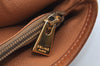 Authentic CELINE Macadam Blason Pattern Hand Bag Canvas Leather Brown L0188