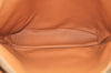 Authentic CELINE Macadam Blason Pattern Hand Bag Canvas Leather Brown L0188