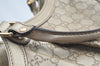 Authentic GUCCI Sukey Guccissima Hand Bag GG Leather 211944 Silver L0189