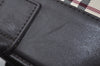Authentic BURBERRY Vintage Nova Check Canvas Leather Hand Bag Beige L0191