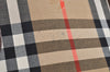 Authentic BURBERRY Vintage Nova Check Canvas Leather Hand Bag Beige L0193