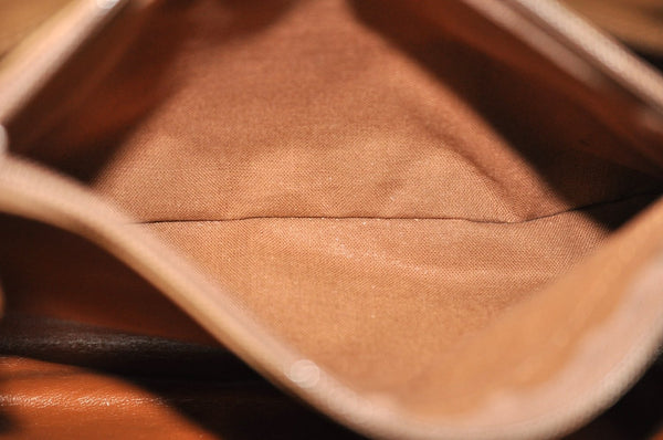 Authentic BURBERRY Vintage Nova Check Canvas Leather Hand Bag Beige L0193