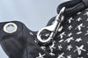 Authentic JIMMY CHOO Vintage Leather Studs Shoulder Hand Bag Purse Black L0196