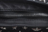 Authentic JIMMY CHOO Vintage Leather Studs Shoulder Hand Bag Purse Black L0196