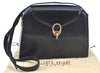 Authentic CELINE Shoulder Cross Body Bag Purse Leather Black L0197