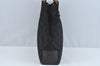 Authentic GUCCI Bamboo Hand Bag GG Canvas Leather 112530 Black L0198