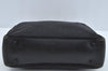 Authentic GUCCI Bamboo Hand Bag GG Canvas Leather 112530 Black L0198