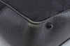 Authentic GUCCI Bamboo Hand Bag GG Canvas Leather 112530 Black L0198