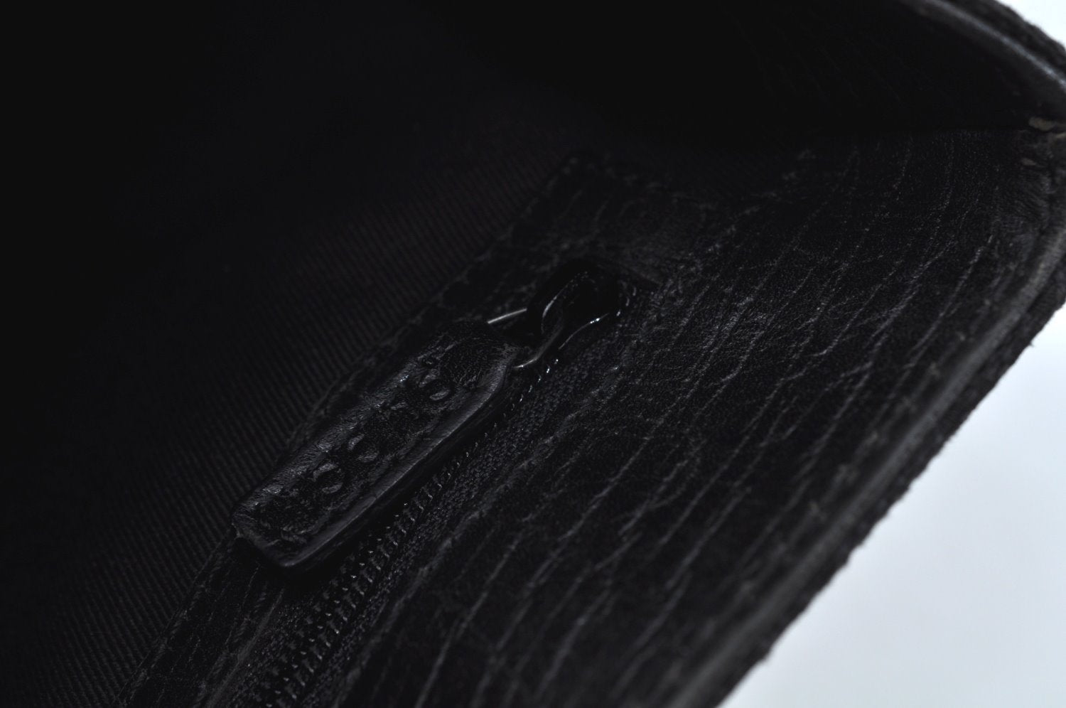 Authentic GUCCI Bamboo Hand Bag GG Canvas Leather 112530 Black L0198