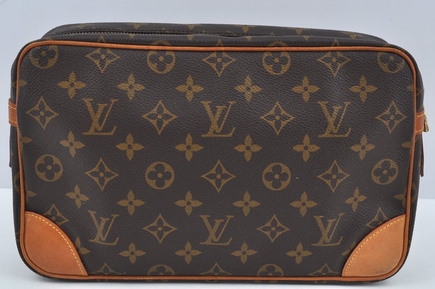 Authentic Louis Vuitton Monogram Compiegne 28 Clutch Hand Bag M51845 LV L0200