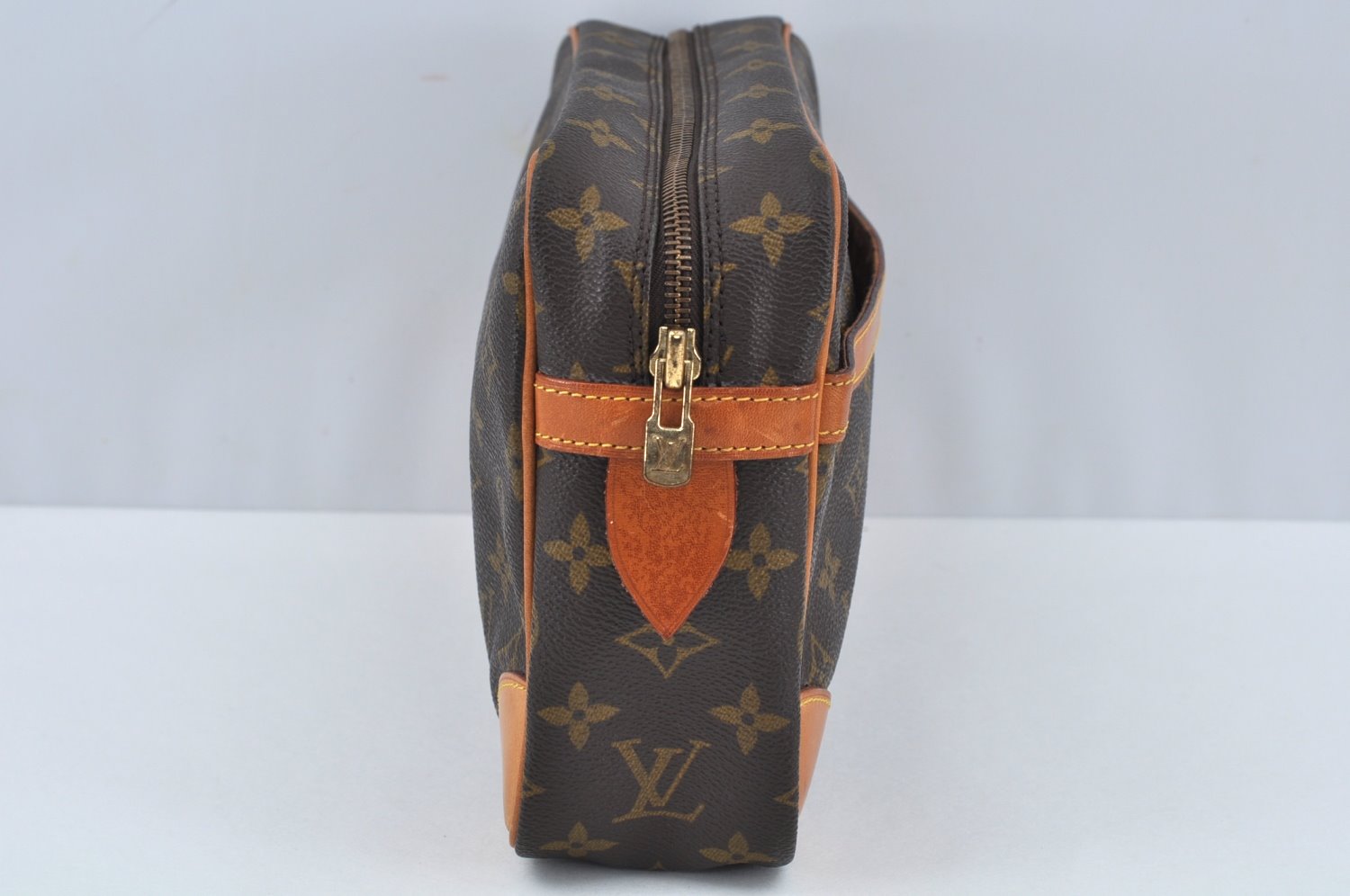 Authentic Louis Vuitton Monogram Compiegne 28 Clutch Hand Bag M51845 LV L0200