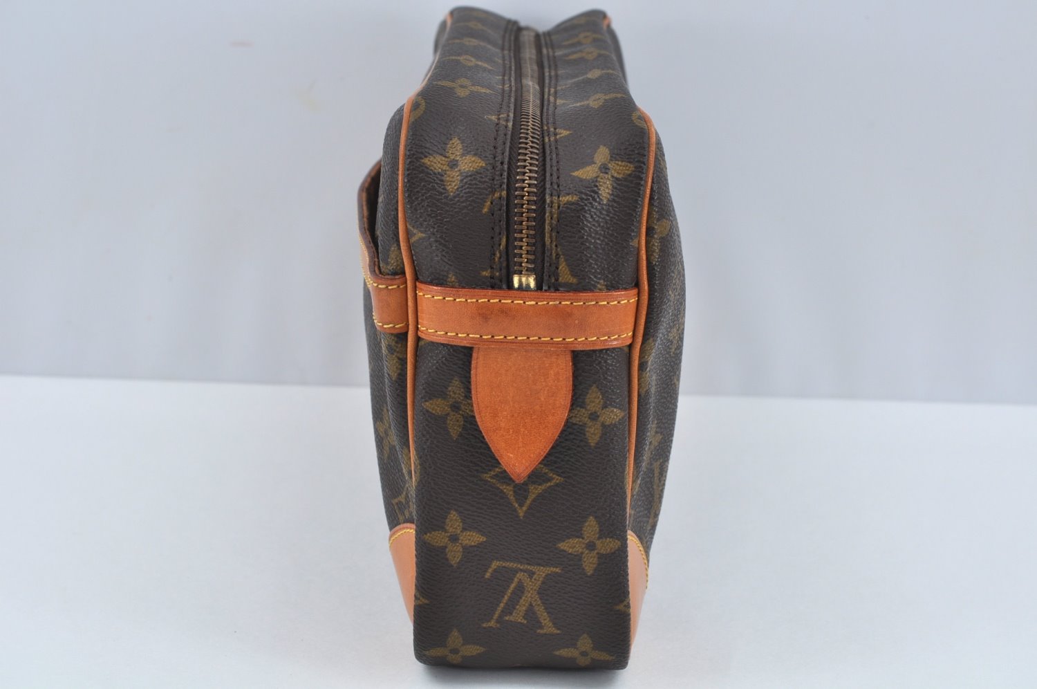 Authentic Louis Vuitton Monogram Compiegne 28 Clutch Hand Bag M51845 LV L0200