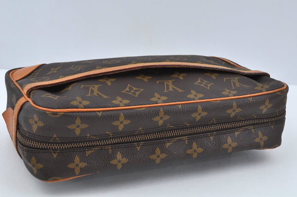Authentic Louis Vuitton Monogram Compiegne 28 Clutch Hand Bag M51845 LV L0200