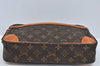 Authentic Louis Vuitton Monogram Compiegne 28 Clutch Hand Bag M51845 LV L0200