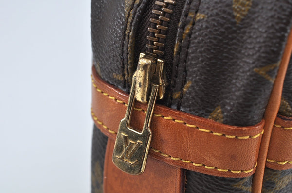 Authentic Louis Vuitton Monogram Compiegne 28 Clutch Hand Bag M51845 LV L0200