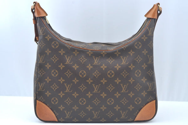 Authentic Louis Vuitton Monogram Boulogne 35 Shoulder Cross Bag M51260 LV L0202