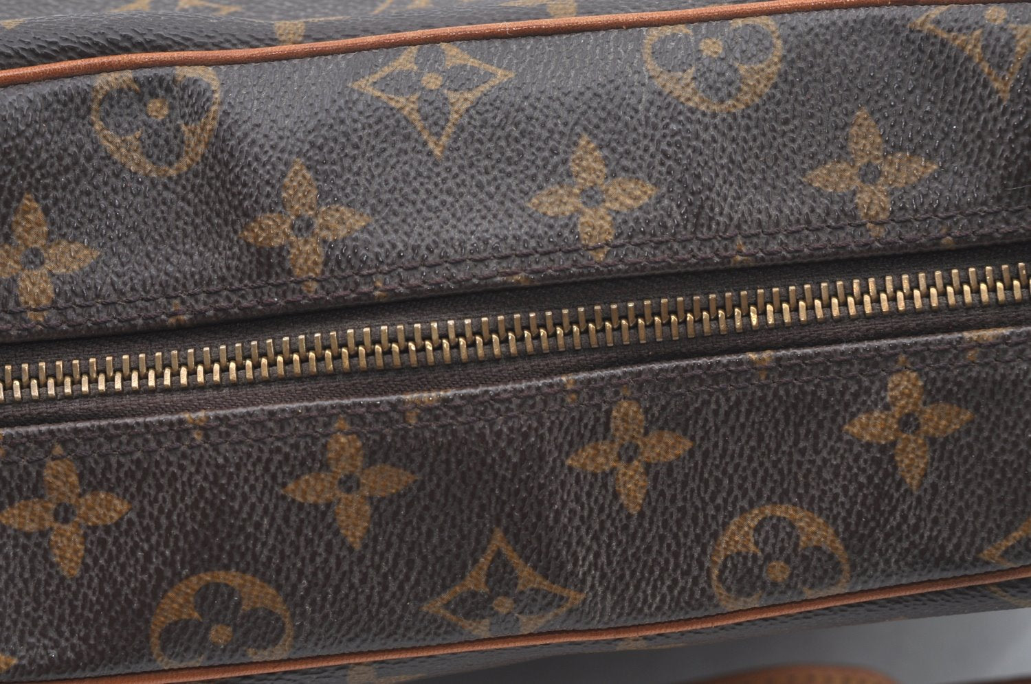 Authentic Louis Vuitton Monogram Boulogne 35 Shoulder Cross Bag M51260 LV L0202