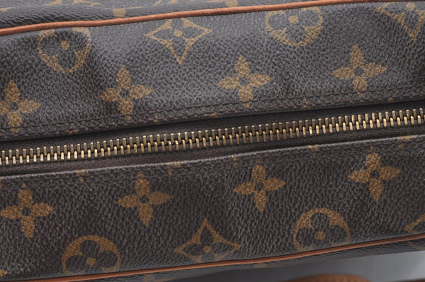 Authentic Louis Vuitton Monogram Boulogne 35 Shoulder Cross Bag M51260 LV L0202