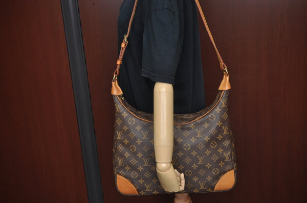 Authentic Louis Vuitton Monogram Boulogne 35 Shoulder Cross Bag M51260 LV L0202