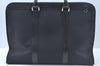 Authentic BURBERRY BLACK LABEL Nylon Leather Briefcase Business Bag Black L0206