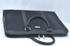 Authentic BURBERRY BLACK LABEL Nylon Leather Briefcase Business Bag Black L0206