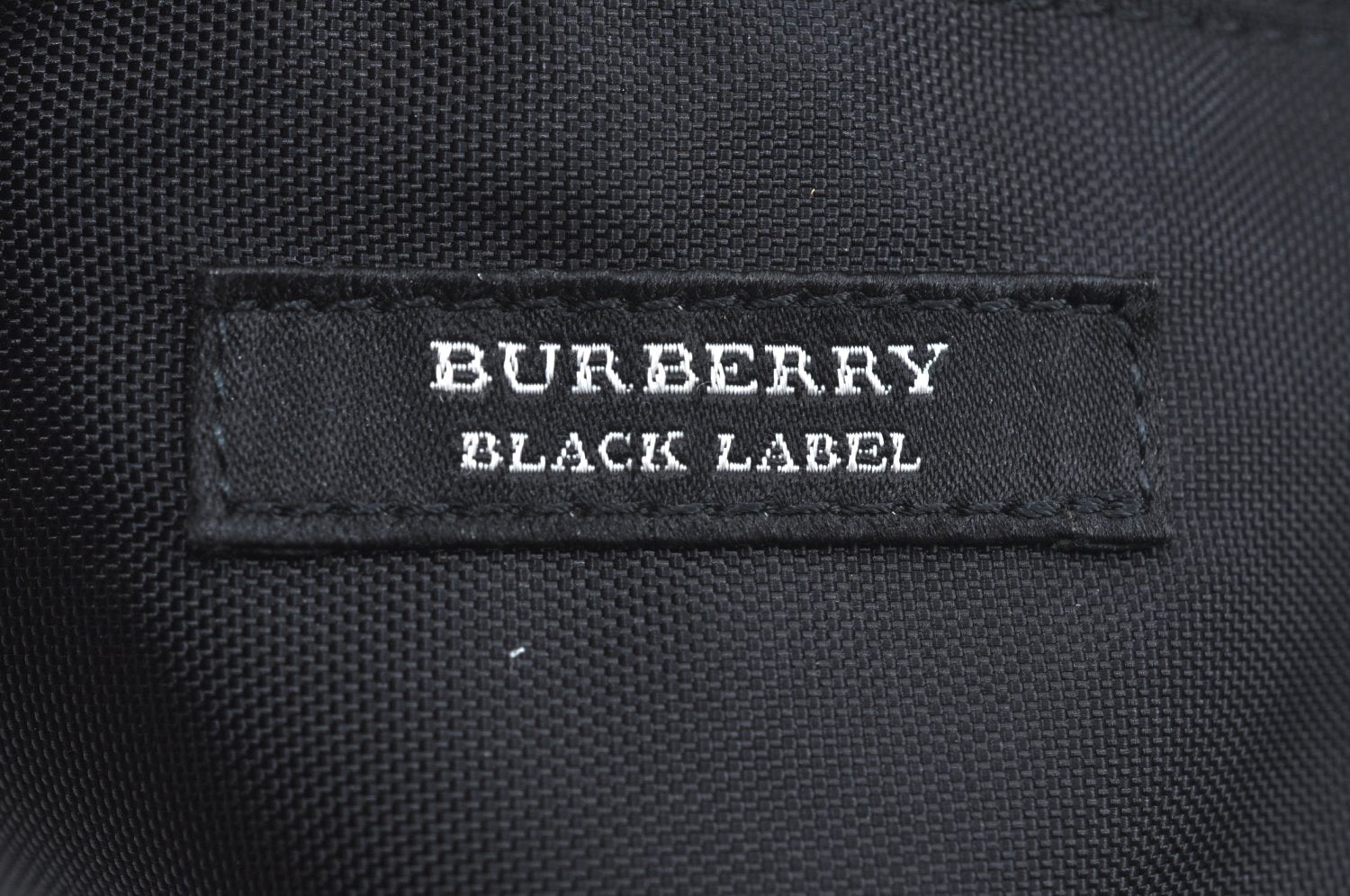 Authentic BURBERRY BLACK LABEL Nylon Leather Briefcase Business Bag Black L0206