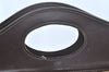 Authentic Burberrys Nova Check Canvas Hand Bag Brown Beige L0208