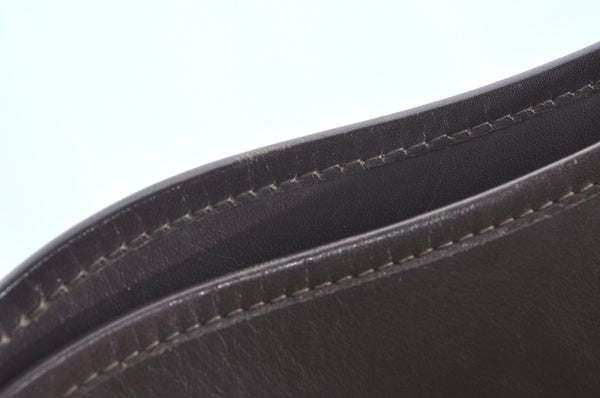 Authentic Burberrys Nova Check Canvas Hand Bag Brown Beige L0208