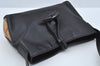 Authentic BURBERRY Vintage Leather Shoulder Hand Bag Purse Black L0209