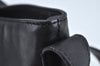 Authentic BURBERRY Vintage Leather Shoulder Hand Bag Purse Black L0209