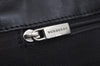 Authentic BURBERRY Vintage Leather Shoulder Hand Bag Purse Black L0209