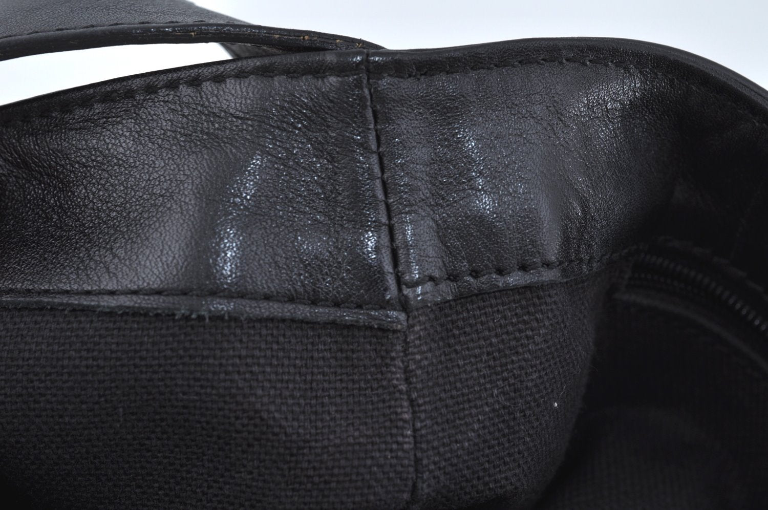 Authentic BURBERRY Vintage Leather Shoulder Hand Bag Purse Black L0209