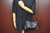Authentic BURBERRY Vintage Leather Shoulder Hand Bag Purse Black L0209