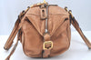 Authentic Chloe Paddington Leather Shoulder Bag Purse Brown L0210