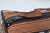 Authentic Burberrys Nova Check Canvas Hand Boston Bag Brown Beige L0211