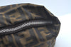 Authentic FENDI Zucca Shoulder Tote Bag Canvas Brown L0212