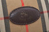 Authentic BURBERRY Nova Check Shoulder Bag Purse Canvas Leather Beige L0214